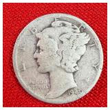 1940 Mercury 90% Silver Dime
