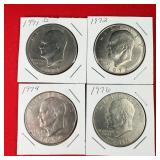 4 - Ike $1 Dollar Coins