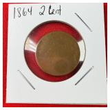 1864 2 Cent Piece
