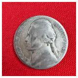 1943 Wartime 35% Silver Jefferson Nickel