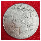 1926 Peace 90% Silver $1 Dollar