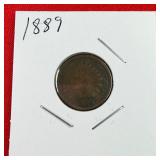 1889 Indian Head One Cent Penny