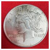1 Troy Ounce Silver Peace Dollar Copy
