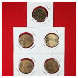 5 - Sacagewea $1 Dollar Coins