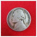 1943 Wartime 90% Silver Jefferson Nickel