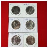 1971-D&P 1972-D&P 1973-D&P Kennedy Half Dollars