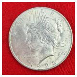 1923 Peace 90% Silver $1 Dollar
