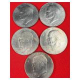 5 - 1976 Ike Bicentennial $1 Dollar Coins