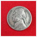 1943 Wartime 35% Silver Jefferson Nickel