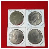 4 - Ike $1 Dollar Coins