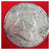 1954 Franklin 90% Silver Half Dollar