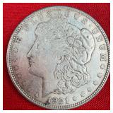 1921-D Delaware Morgan Silver $1 Dollar