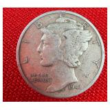 1941 Mercury 90% Silver Dime