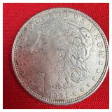 1921-D Delaware Morgan Silver $1 Dollar