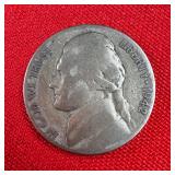 1942 Wartime 35% Silver Jefferson Nickel