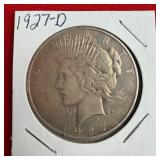 1927-D Peace 90% Silver $1 Dollar