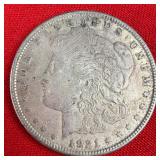 1921 Morgan Silver $1 Dollar Coin