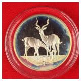 East Africa Wildlife Society 1oz .999 Silver Round