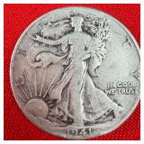 1941 Walking Liberty 90% Silver Half Dollar