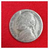 1943 Wartime 35% Silver Jefferson Nickel