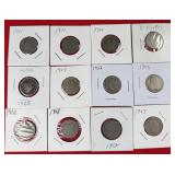 12 - Liberty Head 5 Cent Nickels