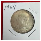 1964 Kennedy 90% Silver Half Dollar