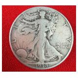 1938 Walking Liberty 90% Silver Half-Dollar Coin