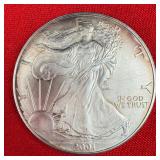 2001 American Eagle 1 oz. .999 Fine Silver Round