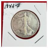 1942-S Walking Liberty 90% Silver Half Dollar