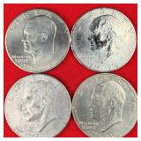 4 - Ike 1976 Bicentennial $1 Dollars
