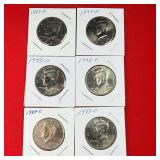 1997-D&P 1998-D&P 1999-D&P Kennedy Half Dollars