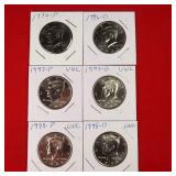 1996-D&P 1997-D&P 1998-D&P Kennedy Half Dollars