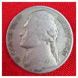 1942 Wartime 35% Silver Jefferson Nickel