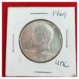 1964 Kennedy 40% Silver Half Dollar