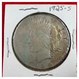 1925-S Peace 90% Silver $1 Dollar