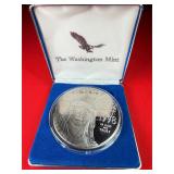 4 Ounce Platinum Layered .999 Fine Silver Round