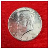 1964 Kennedy 90% Silver Half Dollar