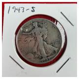 1943-S Walking Liberty 90% Silver Half Dollar