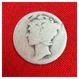 1920s Mercury 90% Silver Dime