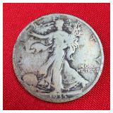 1935 Walking Liberty 90% Silver Half Dollar