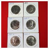 1971-D&P 1988-D&P 1989-D&P Kennedy Half Dollars