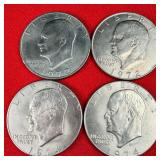 4  - Ike $1 Dollar Coins
