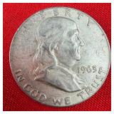 1963 Franklin 90% Silver Half Dollar