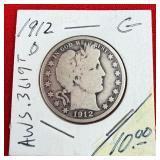 1912-D Mercury 90% Silver Dime