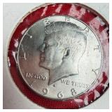 1968-D Kennedy 40% Silver Half Dollar
