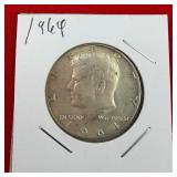 1964 Kennedy 90% Silver Half Dollar