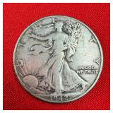 1942 Walking Liberty 90% Silver Half Dollar