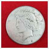 1923 Peace 90% Silver $1 Dollar