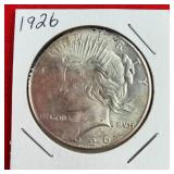 1926 Peace 90% Silver $1 Dollar