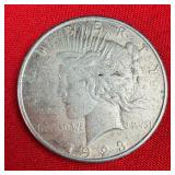 1923 Peace 90% Silver $1 Dollar